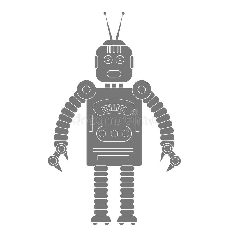 Robot icon stock vector. Illustration of icon, fantasy - 46903737