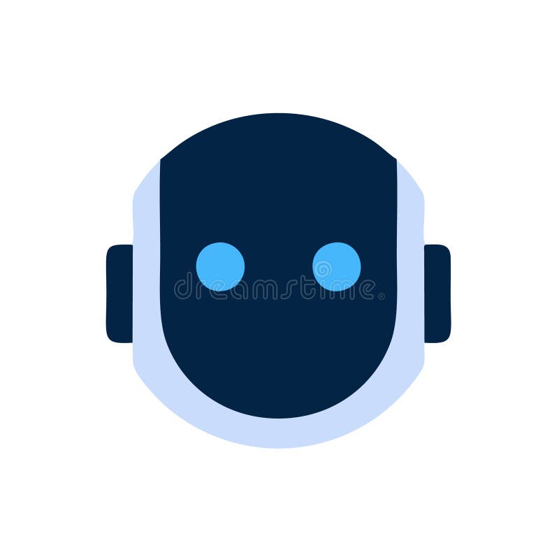 Robot Robot Icon Vector Illustration for and Web Design Isolated on Black Background from Artificial Intelligen Stock Vector - of cyborg, outline: 188465894