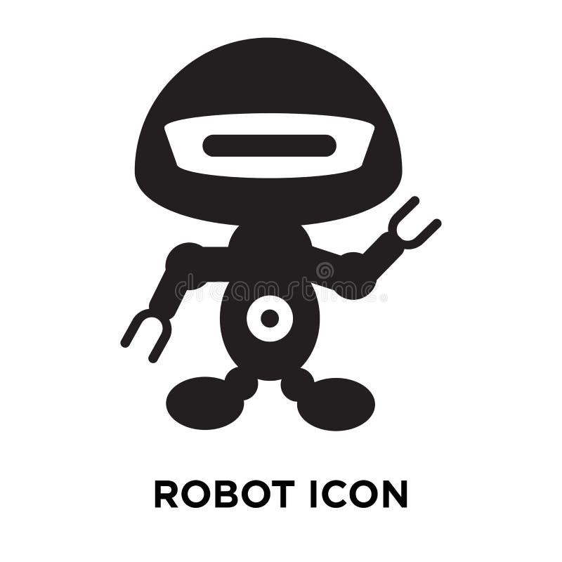 Robot Icon Vector Isolated On White Background, Logo Concept Of Stock
