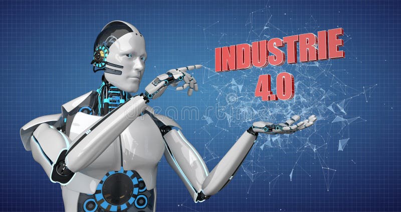 Robot Industrie 4 libre illustration Robot Industrie 4 libre illustration