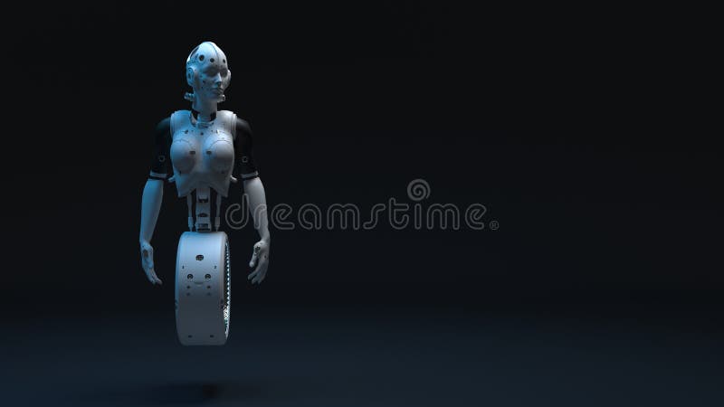Robot kobieta, fantastyka naukowa kobiety cyfrowy przysz?o?? ?wiat ilustracji Robot kobieta, fantastyka naukowa kobiety cyfrowy przysz?o?? ?wiat ilustracji