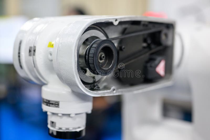 Robot operating system at manufacturing automation and robotics academy stock photos
