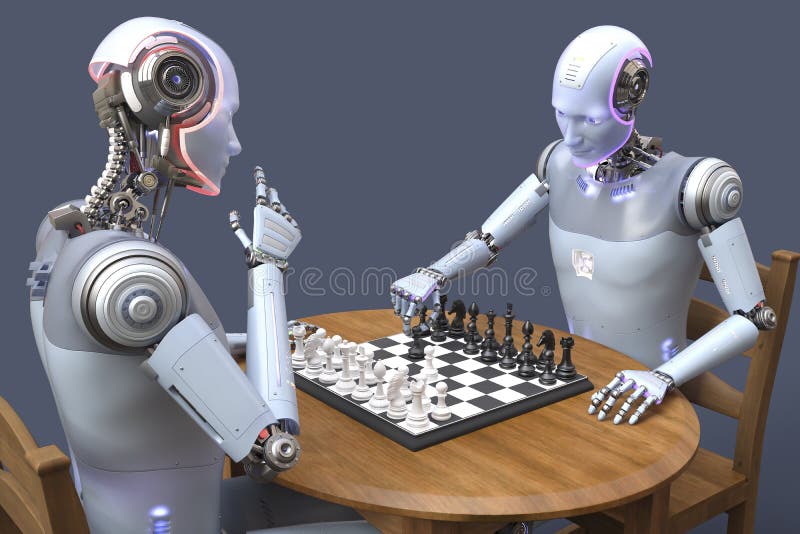 Futuristic Cyber Chess Holographic Pieces AI Stock Illustration -  Illustration of capabilities, board: 281330419