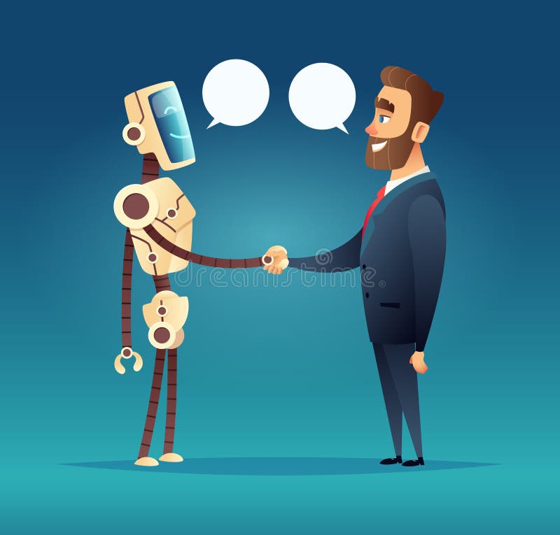 Встреча с ии. Рукопожатие робота и человека вектор. Робот и человек в совещании. Клипарт робот и человек рукопожатие. Диалог ИИ И человека.