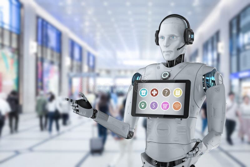 Robota asystenta poj?cie royalty ilustracja Robota asystenta poj?cie royalty ilustracja