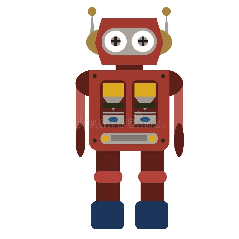 Robota mieszkania ilustracja ilustracja wektor Robota mieszkania ilustracja ilustracja wektor