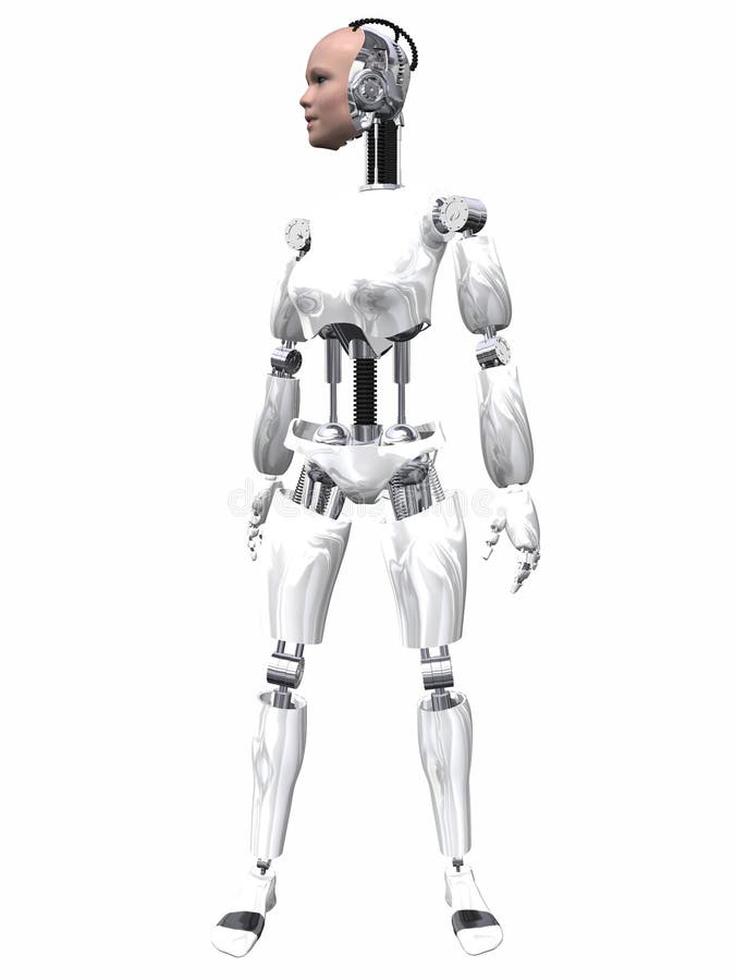 Roboter-Frau lizenzfreie abbildung Roboter-Frau lizenzfreie abbildung