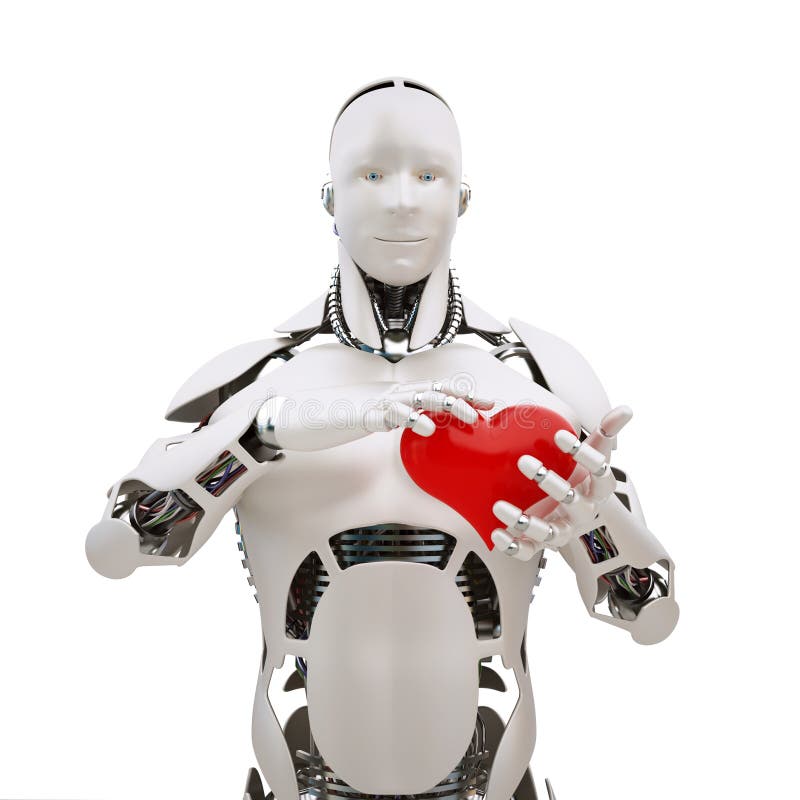 Roboter mit Innerem stock abbildung