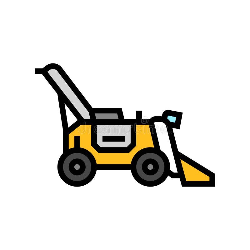 Roboterlader sammeln farbige Icon-Vektorgrafik stock abbildung
