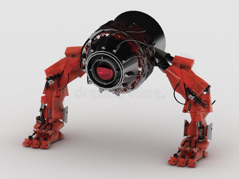 Roboterlaser vektor abbildung