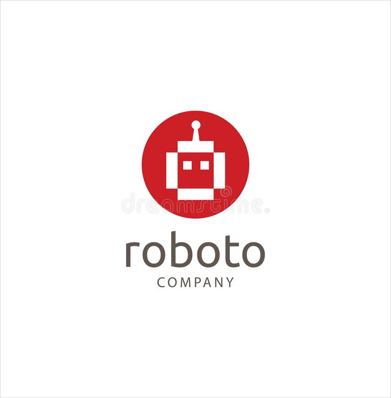 Roboterlogo-Konzept des Entwurfes Universalroboterlogo Entwurfs-Vektor