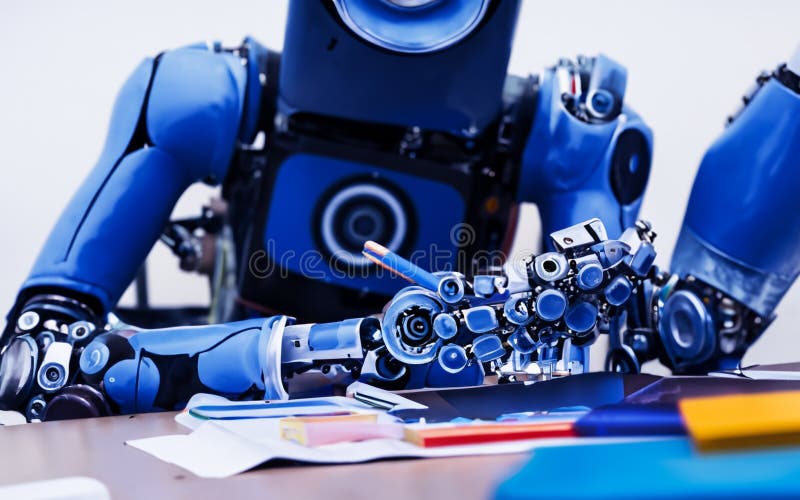 Roboterstudie Mathematik ai generiert vektor abbildung
