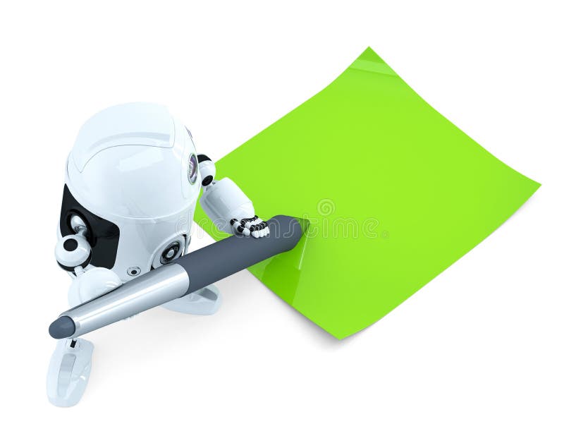 Robothandstilanmärkningar royaltyfri illustrationer Robothandstilanmärkningar royaltyfri illustrationer