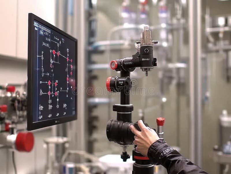 Robotic Arm for Lab Process Control royalty free stock photography