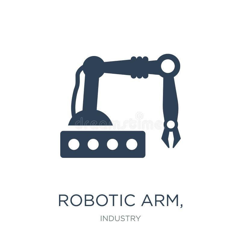 robotic arm, symbol i moderiktig designstil robotic arm, symbol som isoleras på vit bakgrund robotic enkla arm, vektorsymbol och stock illustrationer robotic arm, symbol i moderiktig designstil robotic arm, symbol som isoleras på vit bakgrund robotic enkla arm, vektorsymbol och stock illustrationer