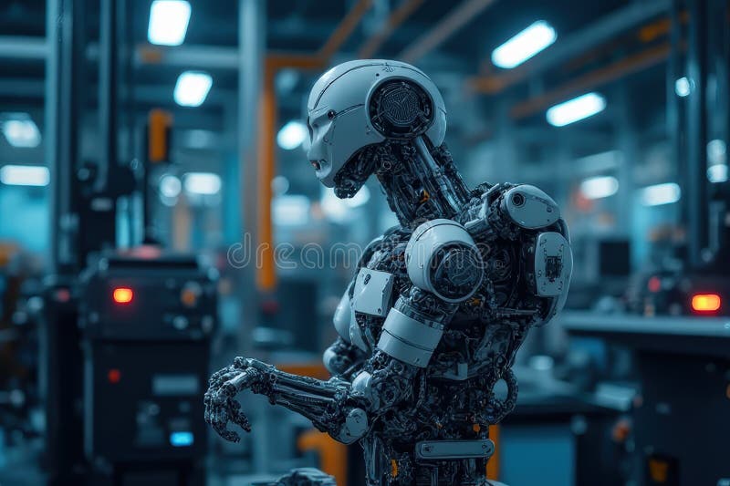 Robotic Automation Innovations royalty free illustration
