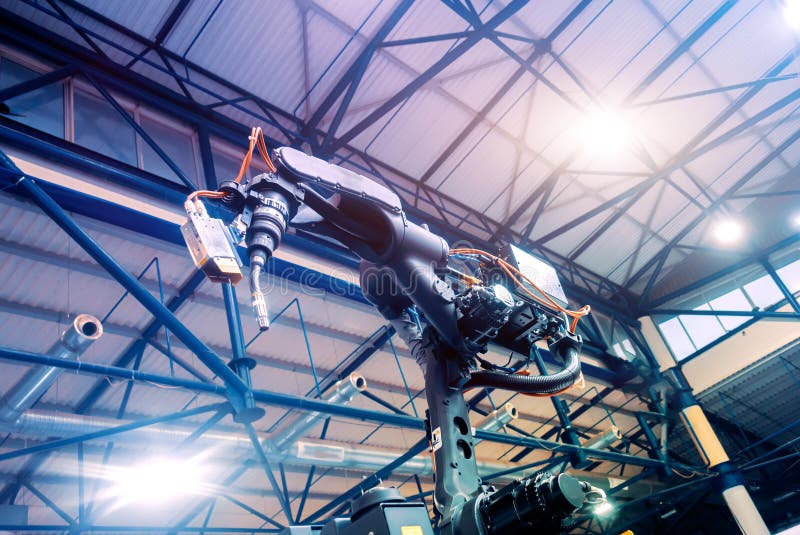 ROBOTIC SYSTEMS. Systems for automation and robotization of welding processes royalty free stock photos