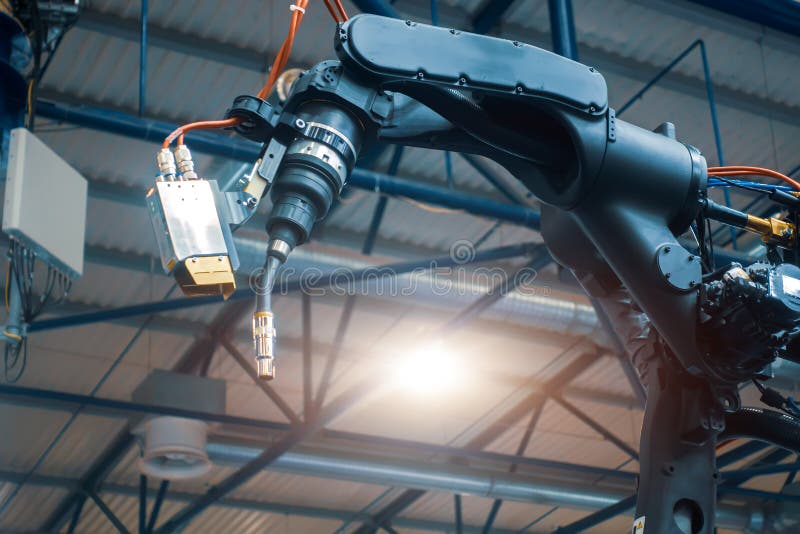 ROBOTIC SYSTEMS. Systems for automation and robotization of welding processes royalty free stock photo