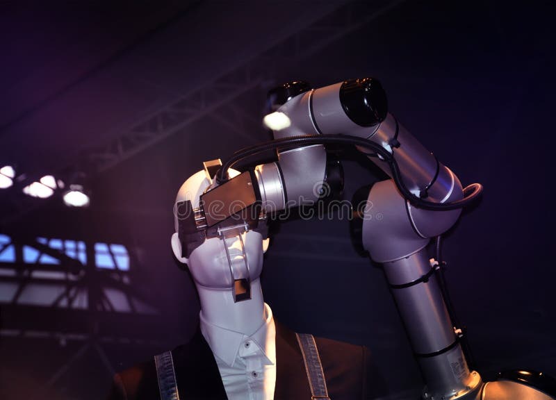 Robotica di automazione industriale immagini stock libere da diritti Robotica di automazione industriale immagini stock libere da diritti