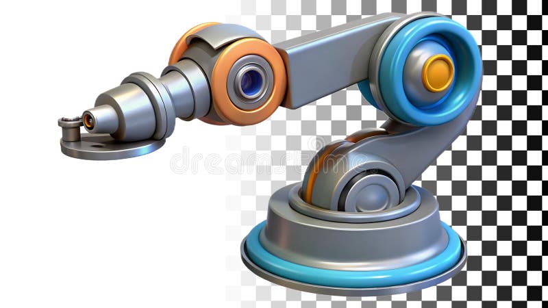 Robotica per bracci, strumenti di automazione robot industriali e apparecchiature tecnologiche png immagine trasparente Generative royalty illustrazione gratis