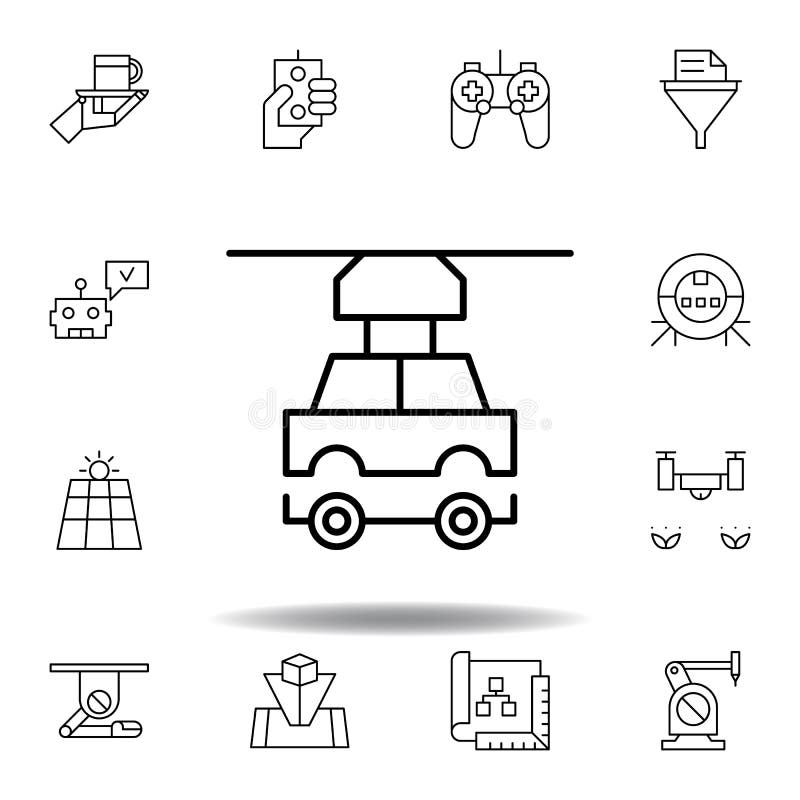 Robotics robot car outline icon. set of robotics illustration icons. signs, symbols can be used for web, logo, mobile app, UI, UX stock illustration Robotics robot car outline icon. set of robotics illustration icons. signs, symbols can be used for web, logo, mobile app, UI, UX stock illustration