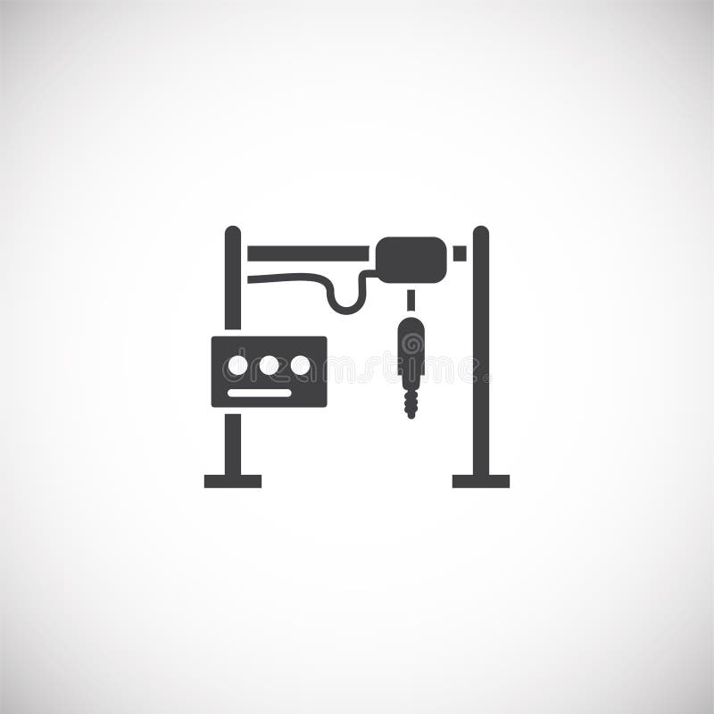 Robotisk tillverkarrelaterad ikon i bakgrunden för grafik- och webbdesign Konceptsymbol för kreativa illustrationer för webben royaltyfri illustrationer
