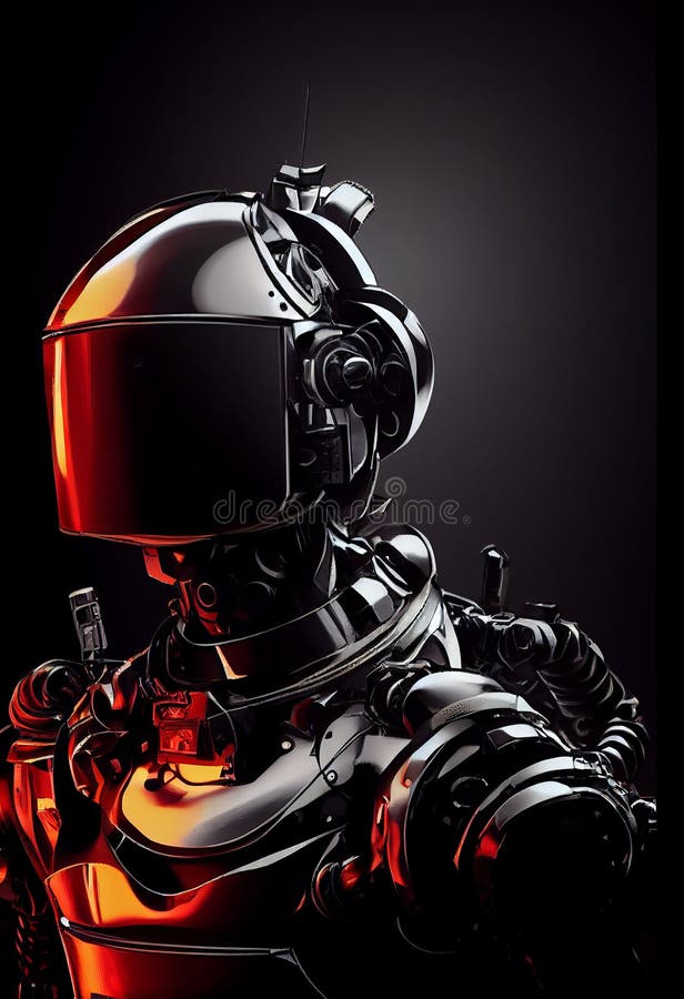 Robots. Soldier Robot Hyper Realistic. Conceptual Project 2025