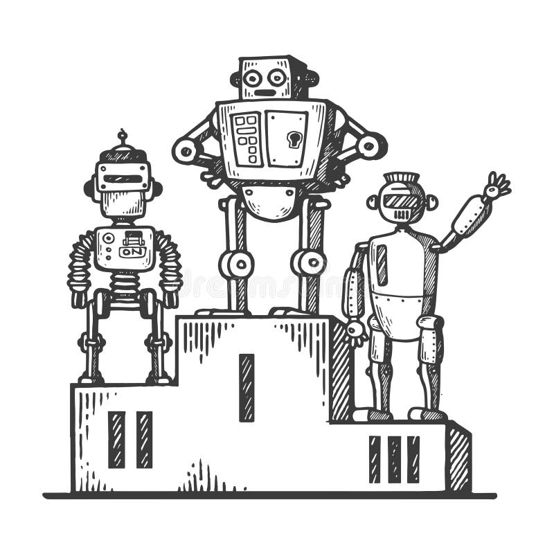 Scratch & Sketch - Robots