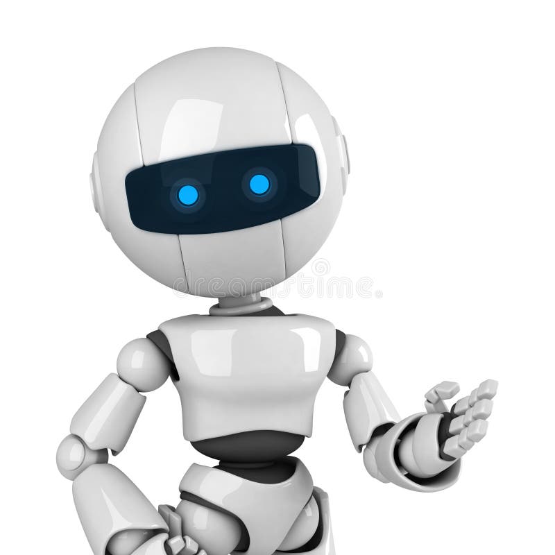 Robotstaywhite stock illustrationer