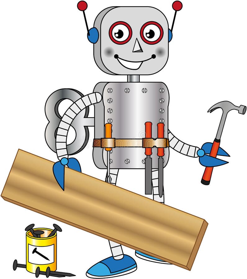 Robusteza con las herramientas para trabajar la madera libre illustration Robusteza con las herramientas para trabajar la madera libre illustration