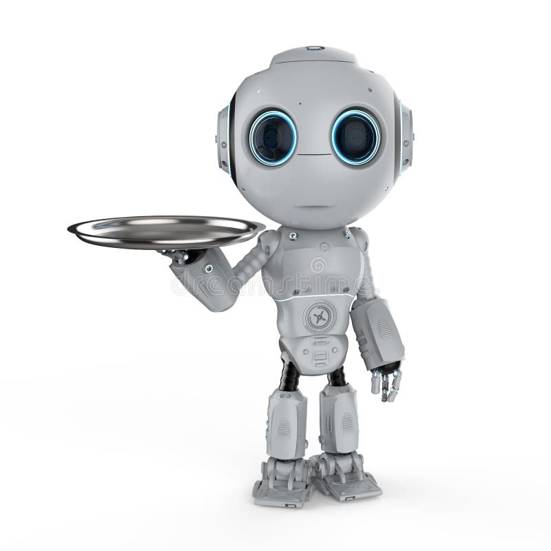 Robô com bandeja Robô com bandeja