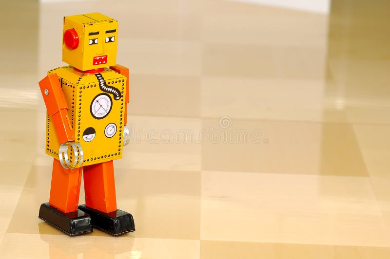 Robô do brinquedo fotografia de stock Robô do brinquedo fotografia de stock