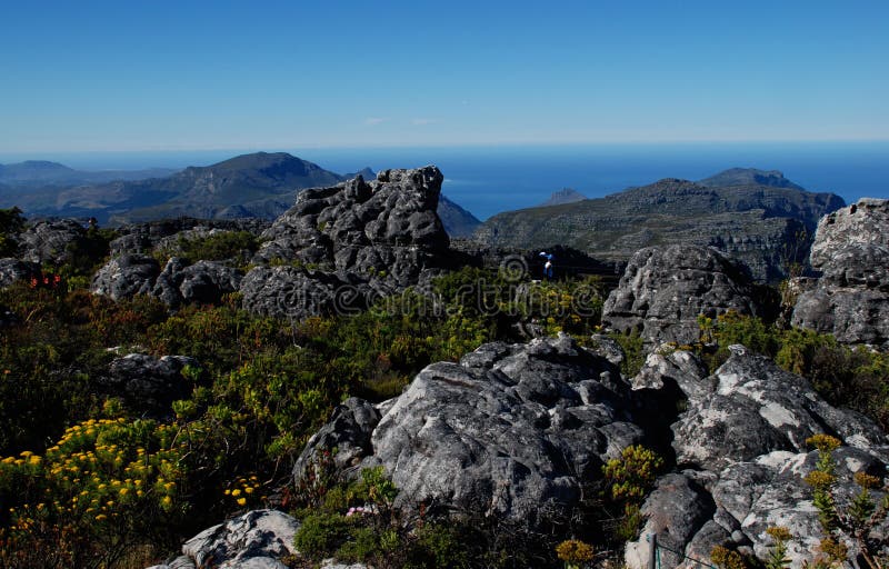 Majestic view from Table Mountain (South Africa). Majestic view from Table Mountain (South Africa)