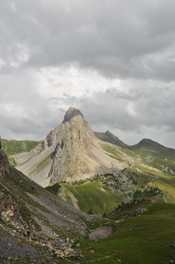 Italian Alps landscape in Piemonte - Piedmont - valle Maira, province of Cuneo, Italy. Italian Alps landscape in Piemonte - Piedmont - valle Maira, province of Cuneo, Italy