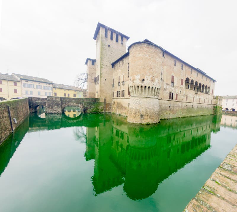 Rocca Sanvitale, Fontanellato royalty-vrije stock afbeelding Rocca Sanvitale, Fontanellato royalty-vrije stock afbeelding