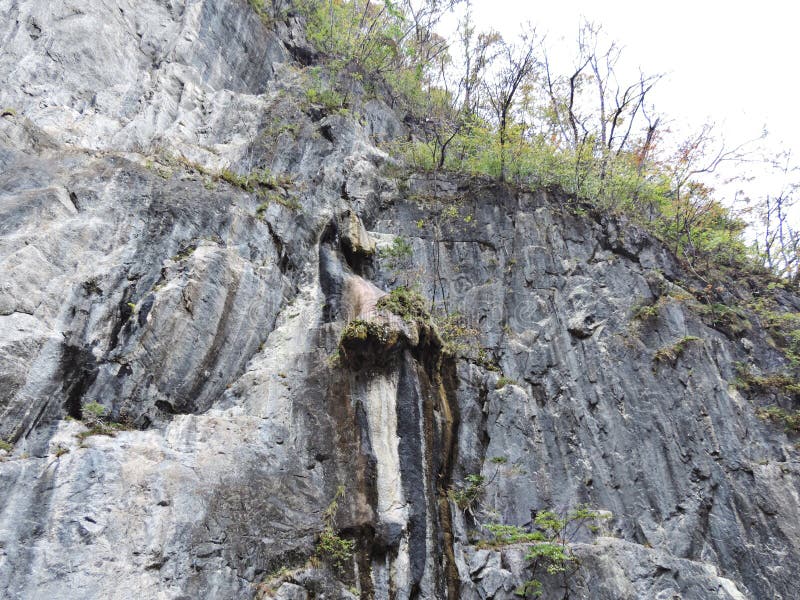 Roccia del naso del ` s del leone alla gola di Geibikei fotografia stock libera da diritti Roccia del naso del ` s del leone alla gola di Geibikei fotografia stock libera da diritti