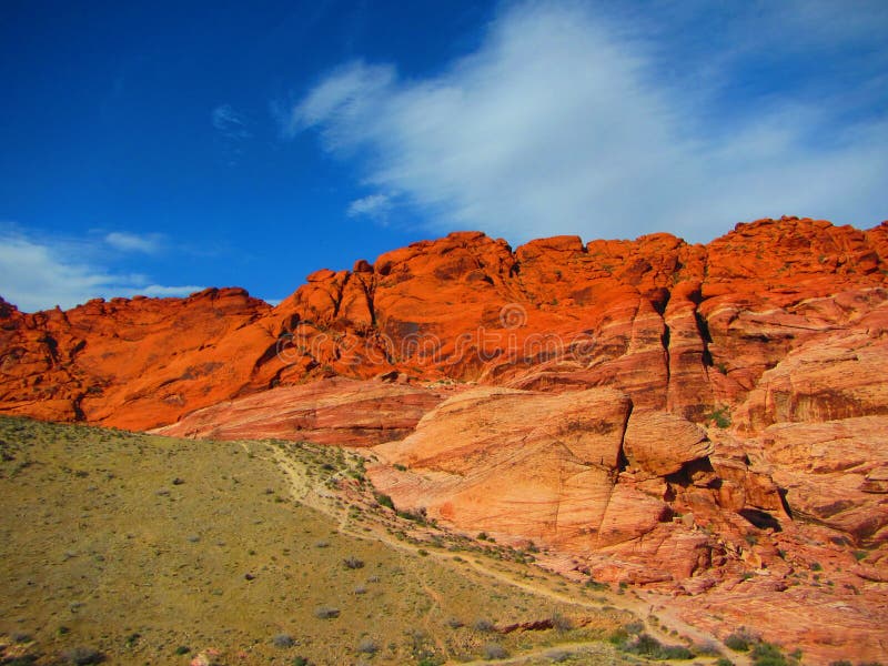 Roccia rossa Montain, canyon rosso Nevada della roccia