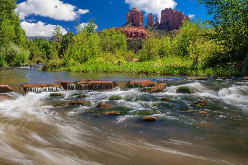 Roccia in Sedona, Arizona della cattedrale fotografia stock libera da diritti Roccia in Sedona, Arizona della cattedrale fotografia stock libera da diritti