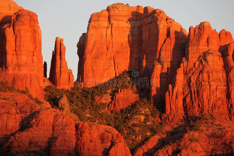 Roche de cathédrale, Sedona, AZ photographie stock libre de droits Roche de cathédrale, Sedona, AZ photographie stock libre de droits