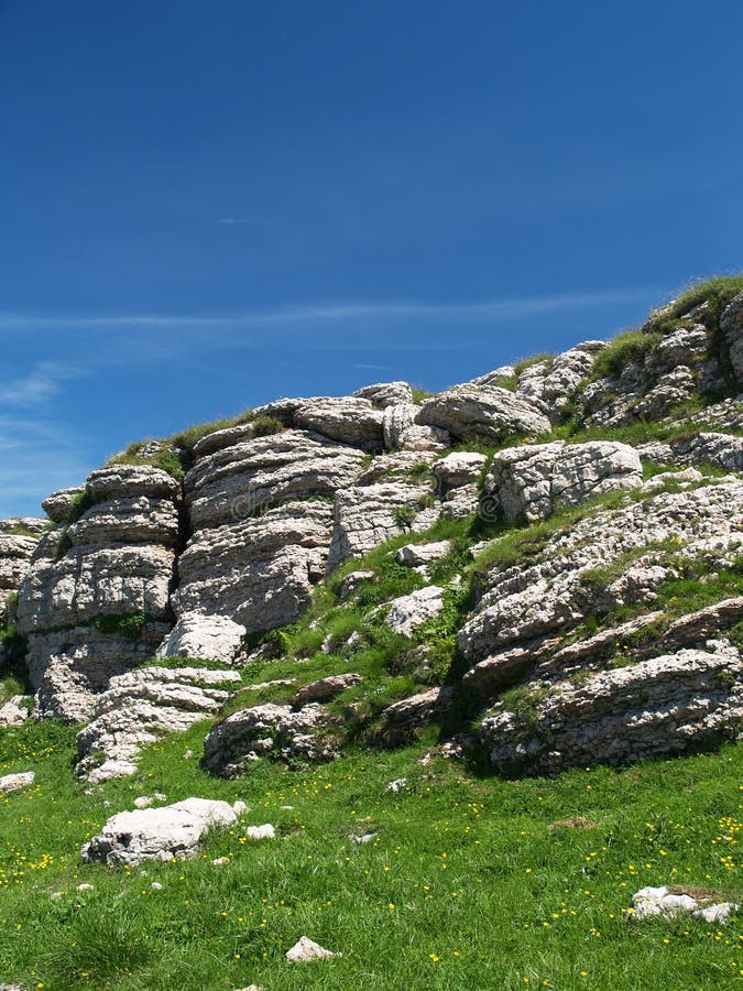 Roche calcaire photographie stock libre de droits