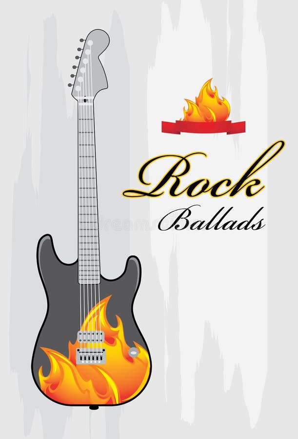 Flaming Guitar Stock Illustrations 96 Flaming Guitar Stock