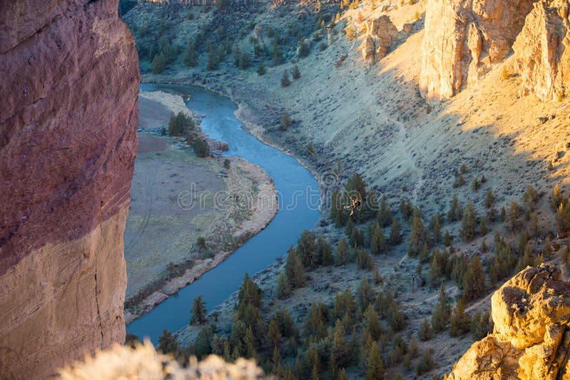 Rock Climbers At Smith Rock State Park