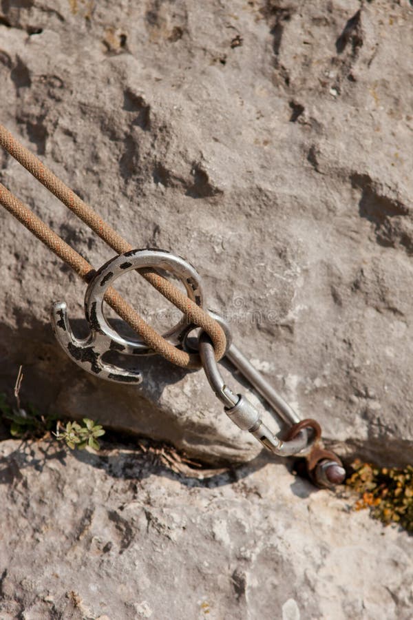 Rock Climbing Equipment stock photo. Image of mountaineering 23389300