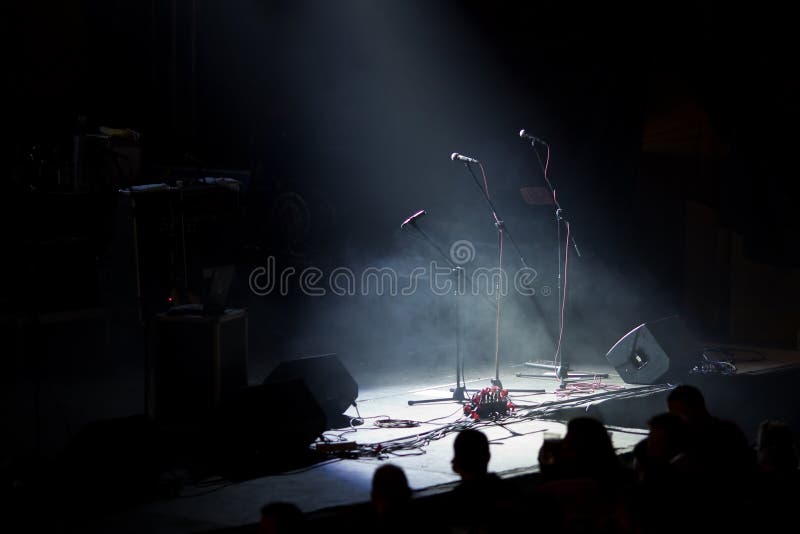 Rock Concert Stage stock image. Image of crowd, preparation - 9719203