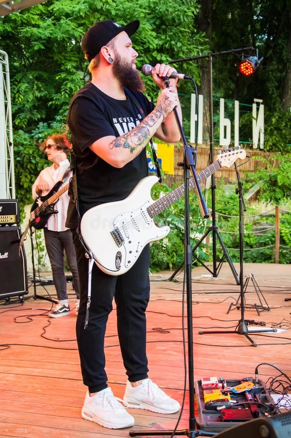 The Rock Concert Was Held in Odessa City, Ukraine, an Open-air Theater
