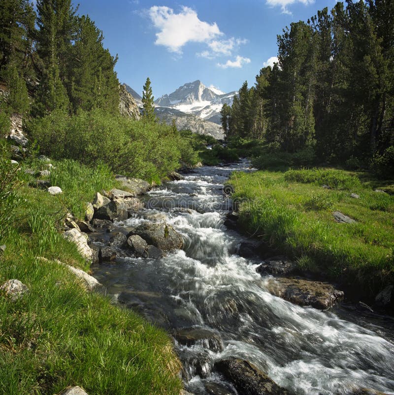 Rock Creek 1 stock image. Image of green, mountains, gray 847099