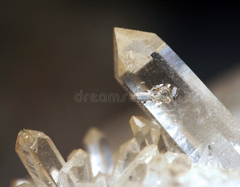 Makro einer Bergkristall aus meiner Sammlung.