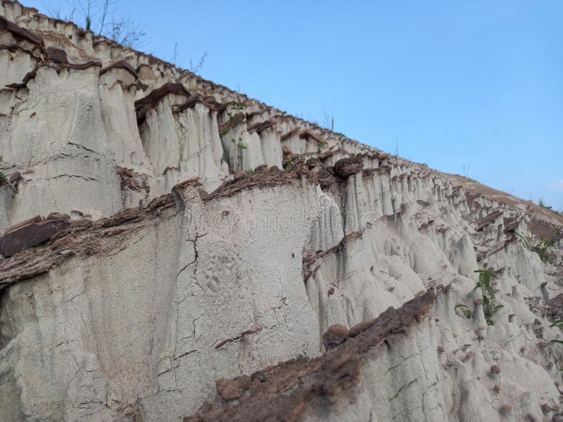 Rock form due to exposure to continuous water flow
