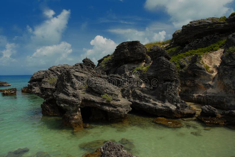 Rock formation in Bermuda