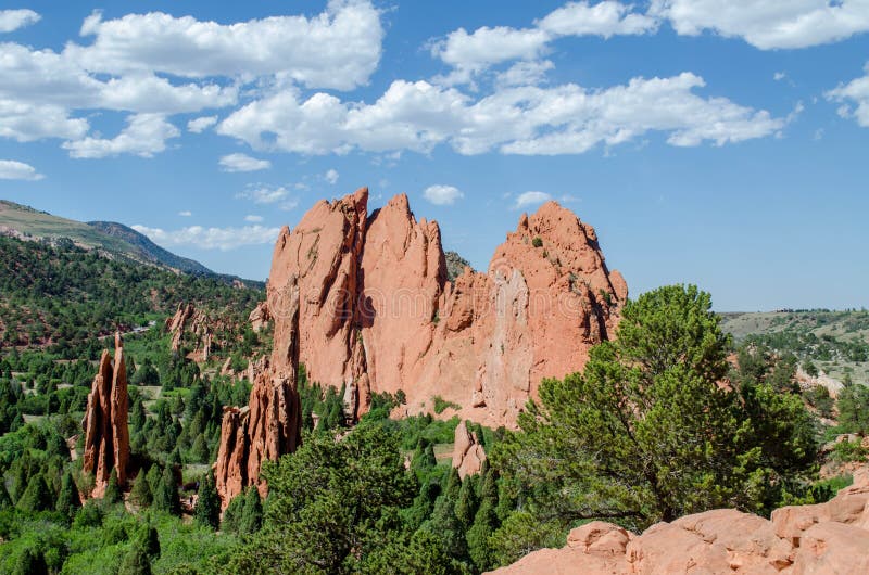 Rock Formation At Garden Of The Gods Stock Photo - Image of formation ...